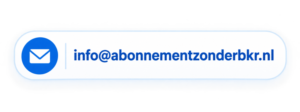 E-mailadres van Abonnementzonderbkr.nl